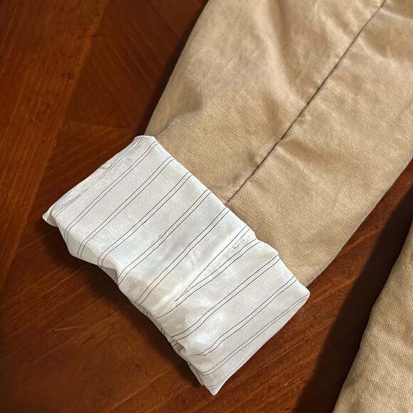 Old Navy Tan Lined Fitted Blazer Jacket Woman Size XS Preppy - Picture 5 of 12